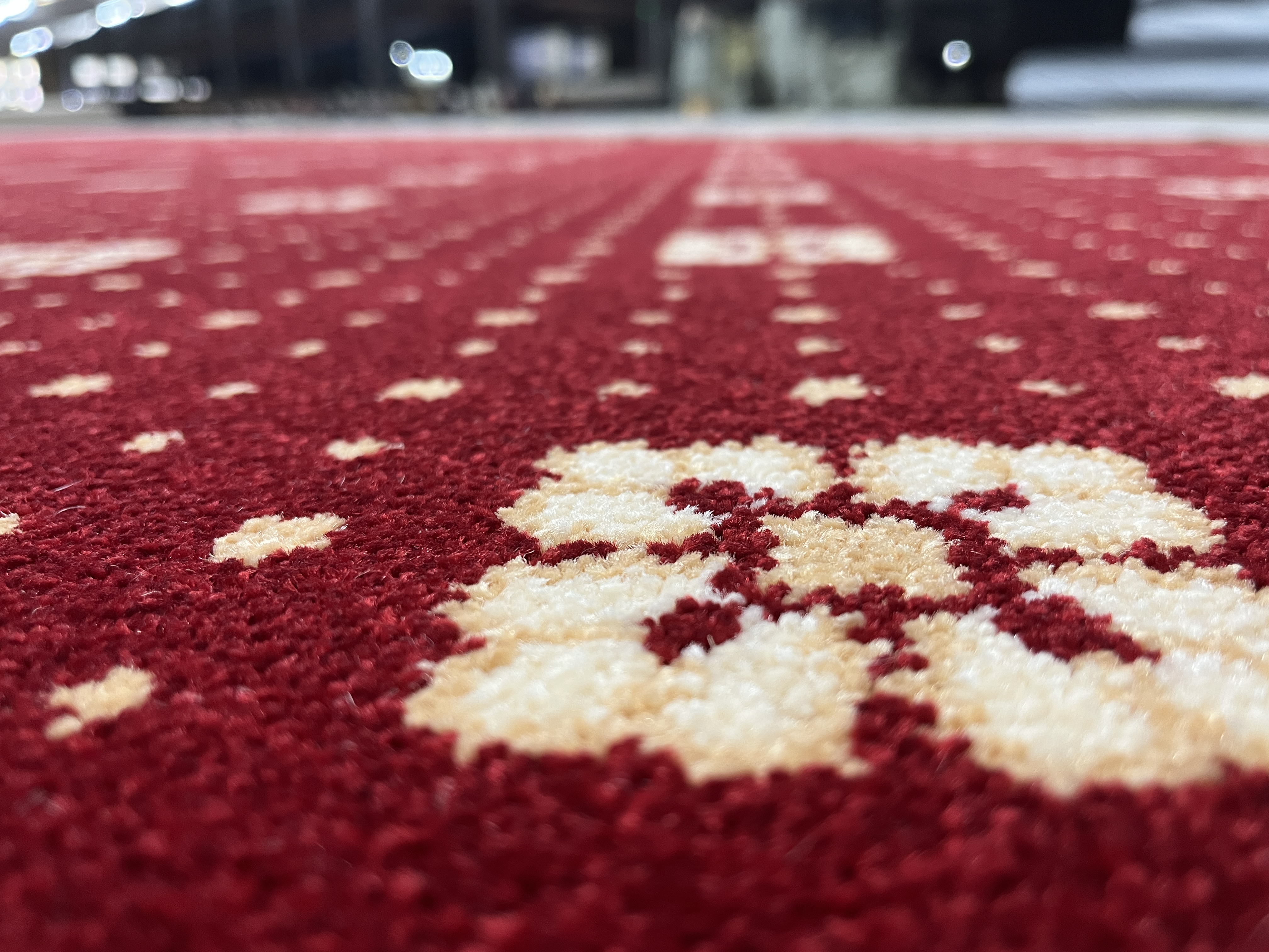 Axminster nylon carpet detail