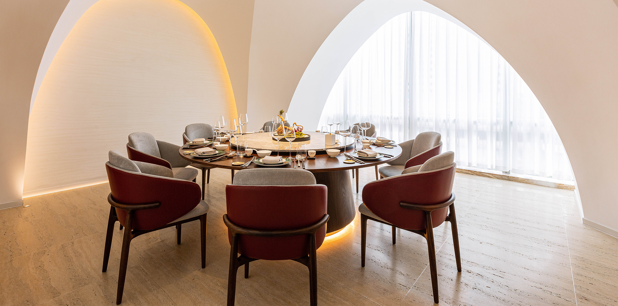 restaurant luxury round table furniture